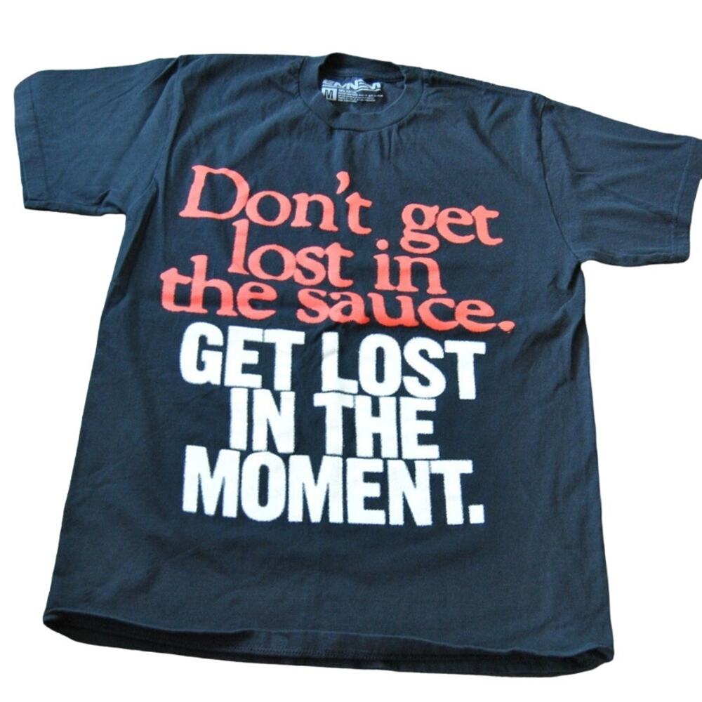 Eminem Mom's Spaghetti Get Lost in the Moment Medium Black Short Sleeve Shirt